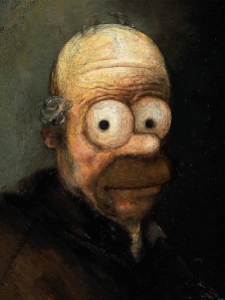 Homer Simpson Rembrandt